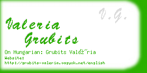 valeria grubits business card